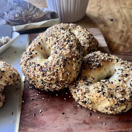 Everything Yogurt Bagel - Recipe photo by Woman And The Whisk