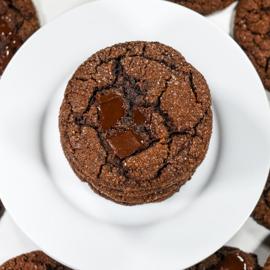 Chocolate Molasses Cookies - Recipe photo by bastecutfold