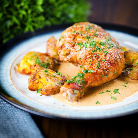 Dijon Chicken-Poulet Gaston Gerard - Recipe photo by Brian Jones