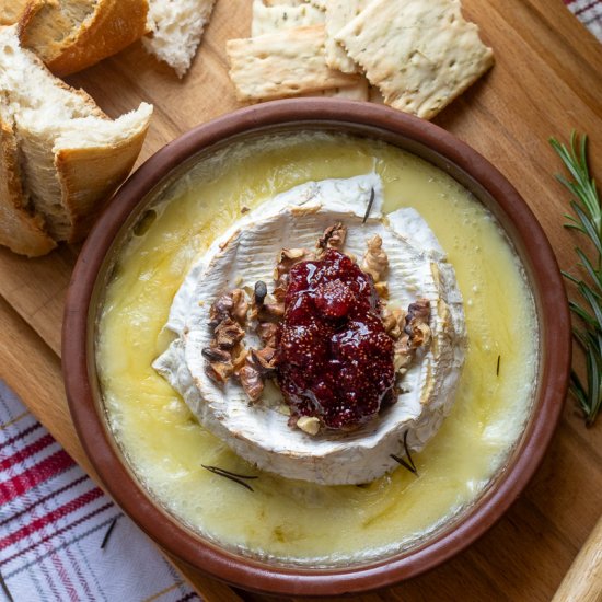 Baked Brie With Jam - Recipe photo by Cooking Gorgeous