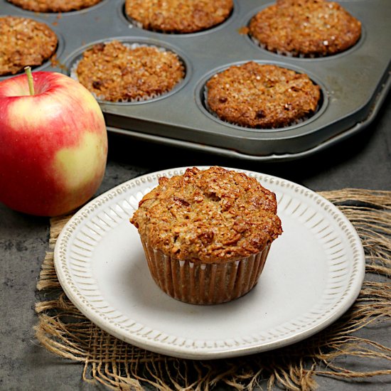 Apple Cinnamon Oatmeal Muffins - Recipe photo by DomesticDreamboat