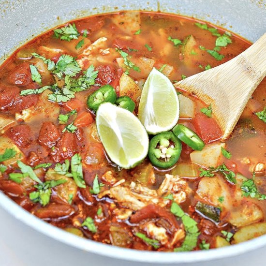 Low-Carb Chicken Caldo De Pollo - Recipe photo by We Want To Eat