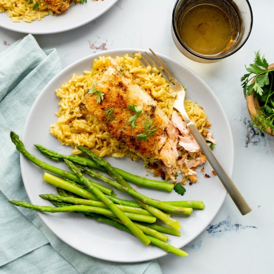 Baked Salmon with Panko-Herb Crust - Recipe photo by LittleBlackSkillet