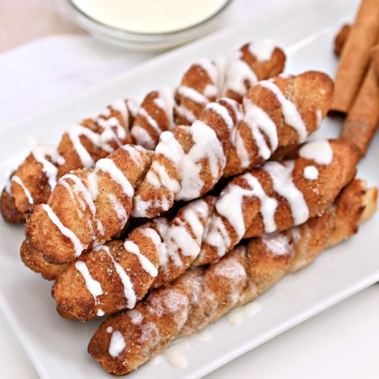 Keto Air Fryer Cinnamon Sugar Twist - Recipe photo by We Want To Eat