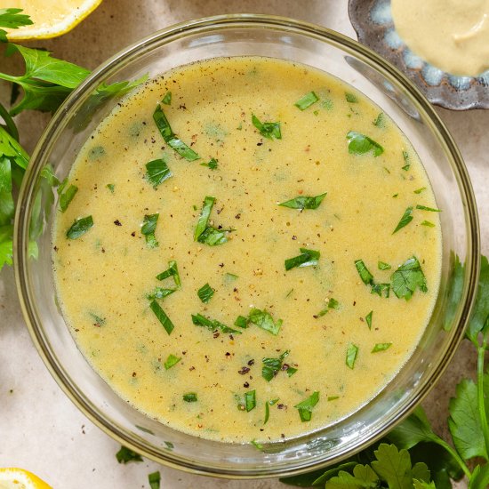 Lemon Dijon Vinaigrette - Recipe photo by thehealthfulideas