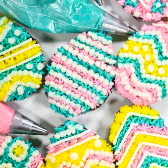 Buttercream Easter Egg Brownies - Recipe photo by bastecutfold
