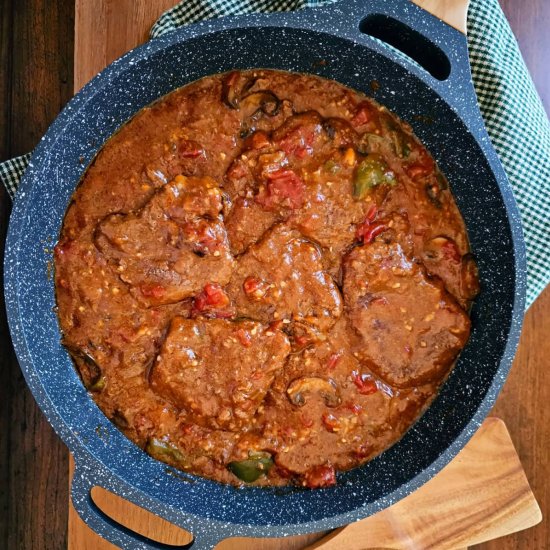 Smothered Swiss Steak - Recipe photo by My Homemade Roots
