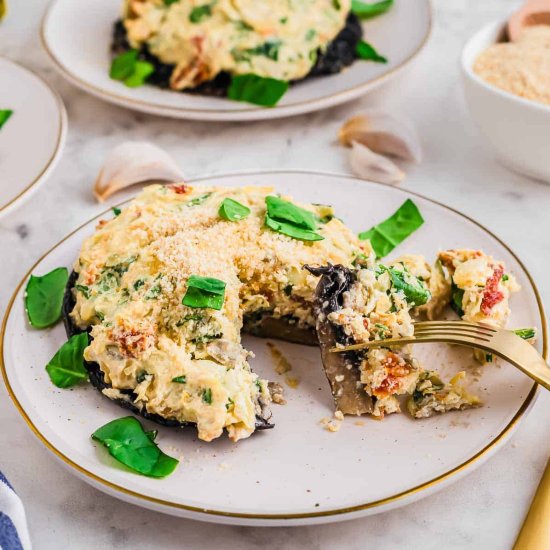Stuffed Portobello Mushrooms - Recipe photo by Running to the Kitchen