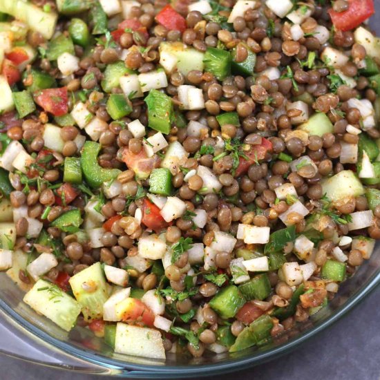 Lentil Salad - Recipe photo by kushigalu