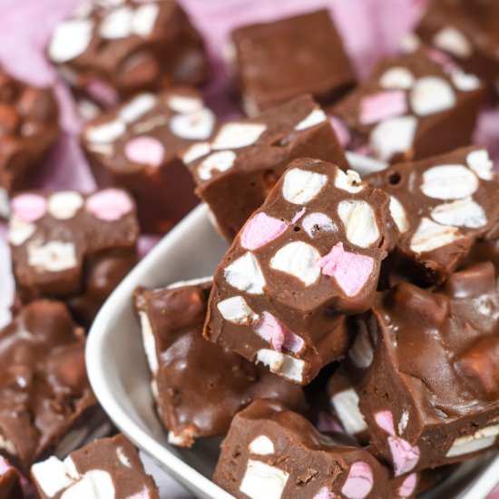 Three Ingredient Fudge - Recipe photo by bastecutfold