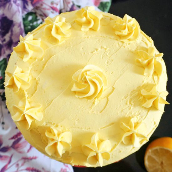 Lemon Buttercream Cake - Recipe photo by mygorgeousrecipes