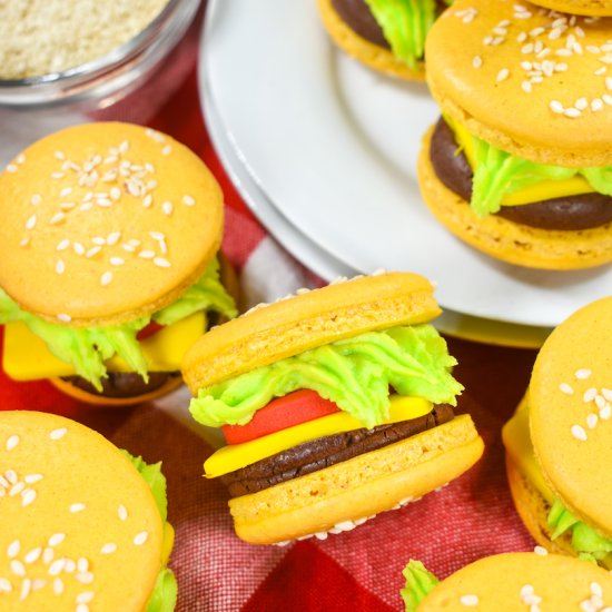 Cheeseburger Macarons - Recipe photo by bastecutfold