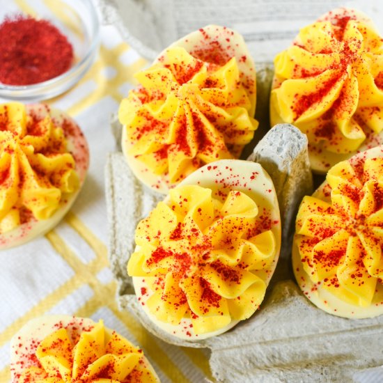 White Chocolate Deviled Eggs - Recipe photo by bastecutfold