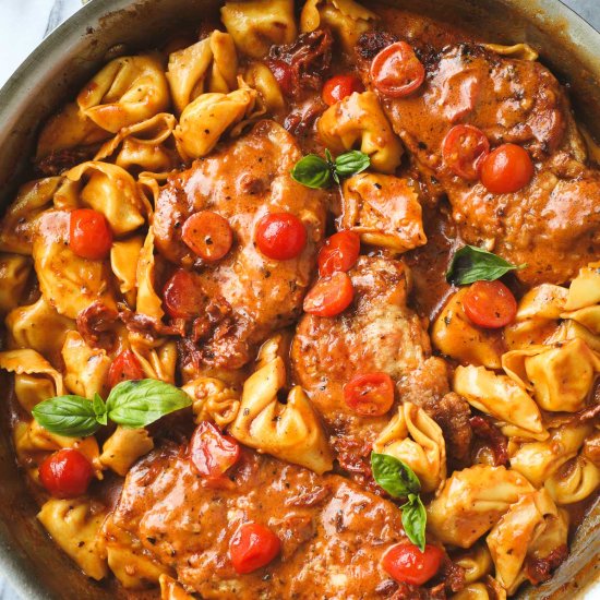 Marry Me Chicken Tortellini - Recipe photo by elleandpear