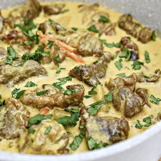 Low Carb Coconut Curry Beef Stew - Recipe photo by We Want To Eat