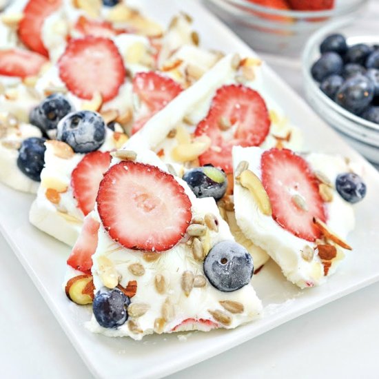 Keto Frozen Yogurt Bark - Recipe photo by We Want To Eat