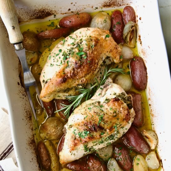 Roast Split Chicken Breasts - Recipe photo by fromachefskitchen