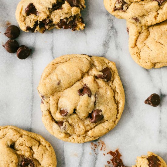Einkorn Chocolate Chip Cookies - Recipe photo by elleandpear