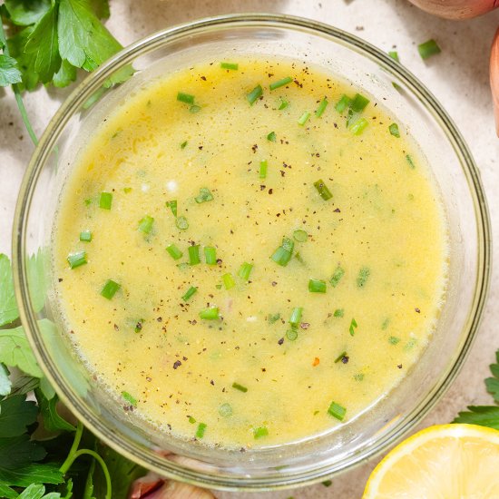Lemon Shallot Vinaigrette - Recipe photo by thehealthfulideas