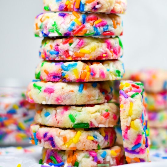 Funfetti Shortbread - Recipe photo by bastecutfold