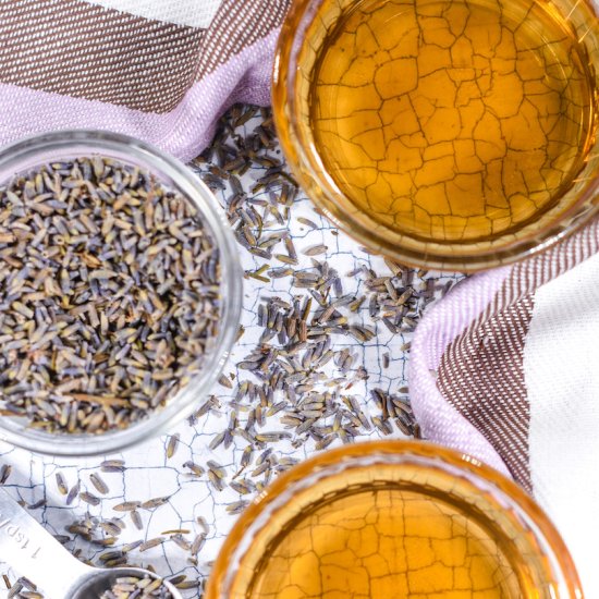 Lavender Simple Syrup - Recipe photo by bastecutfold