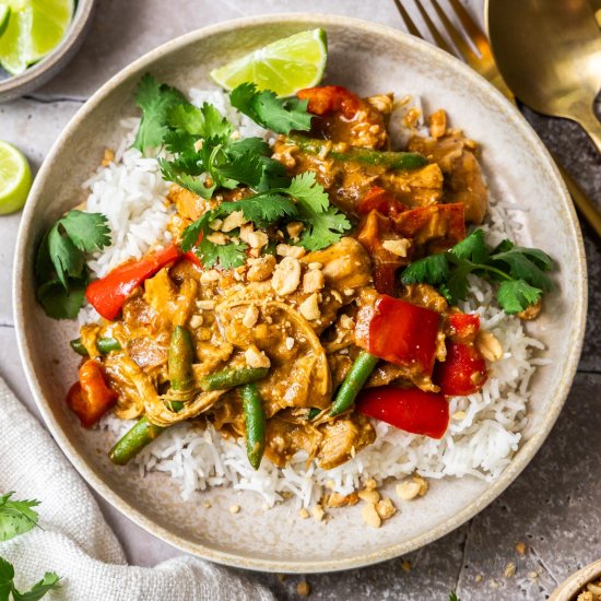 Slow Cooker Satay Chicken - Recipe photo by sugarsaltmagic