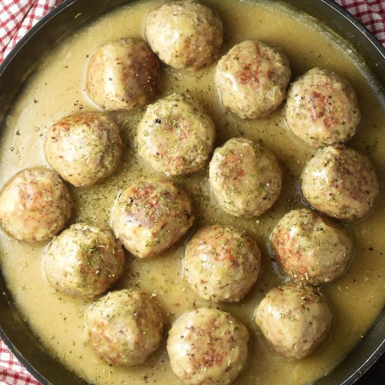 Polish Turkey Meatballs in Gravy - Recipe photo by everydayhealthyrecipes