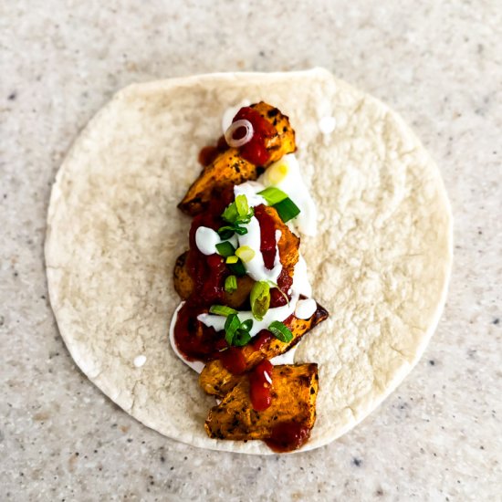 Spicy Veggie Soft Tacos - Recipe photo by Lisa G Cooks