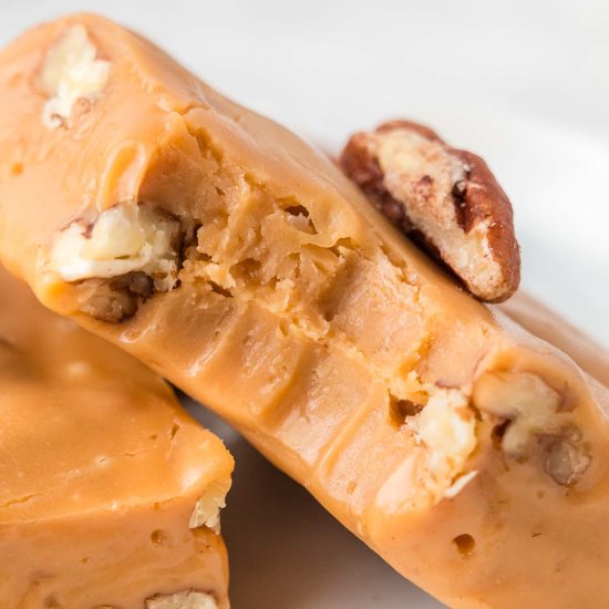 Butterscotch Pecan Fudge - Recipe photo by Tessies Table