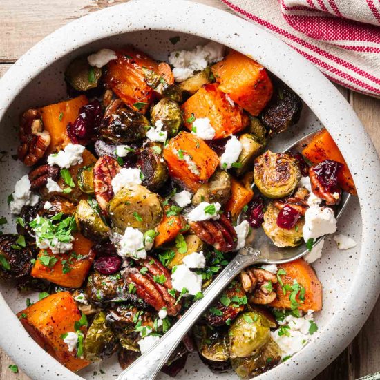 Brussels Sprouts & Sweet Potatoes - Recipe photo by nimpairings