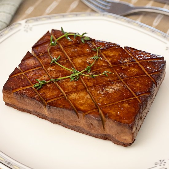Pan Seared Tofu Steak - Recipe photo by Zardyplants