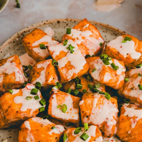 Air Fryer Bang Bang Salmon Bites - Recipe photo by aline_made
