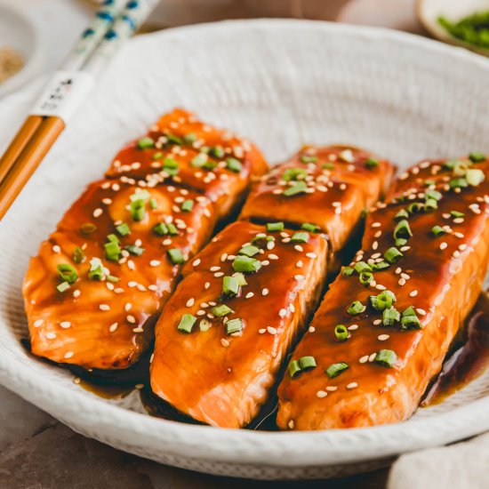 Air Fryer Teriyaki Salmon - Recipe photo by aline_made