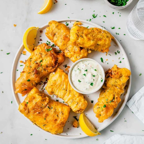 Beer Battered Fish - Recipe photo by Running to the Kitchen