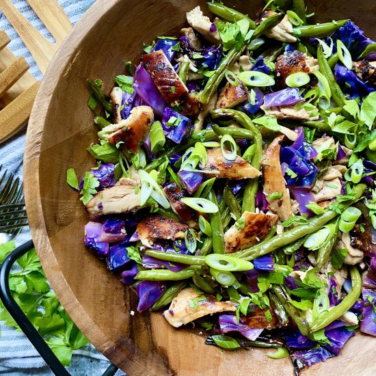 Sesame Chicken & Cabbage Salad - Recipe photo by ahintofrosemary