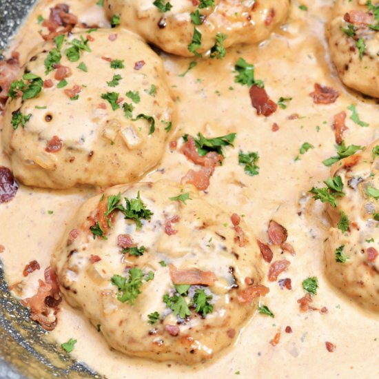 Keto Cheddar Ranch Chicken Burgers - Recipe photo by Foodie Love