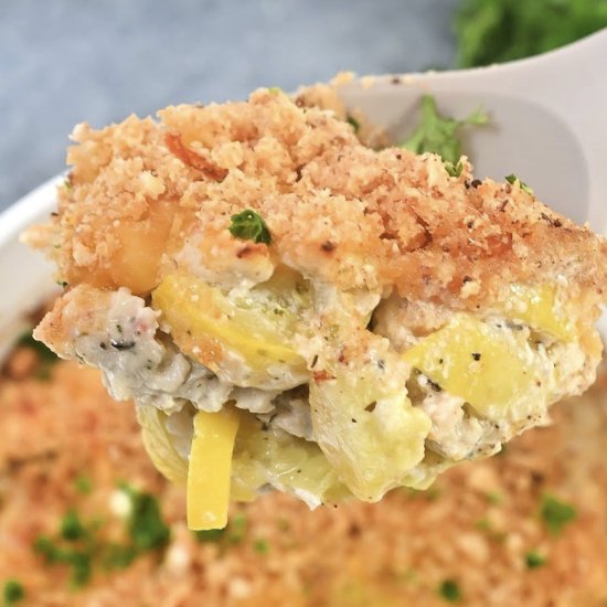 Creamy Chicken & Summer Squash - Recipe photo by Foodie Love