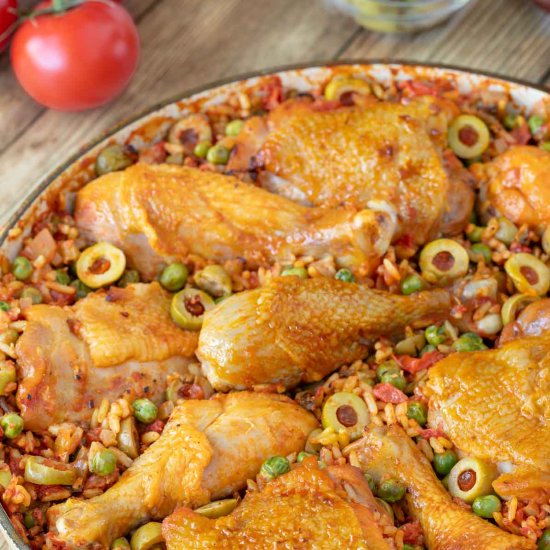 How to Make Arroz con Pollo - Recipe photo by seasonedkitchen