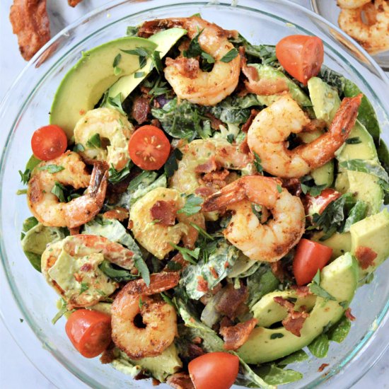 Shrimp Avocado and Spinach Salad - Recipe photo by Foodie Love