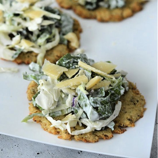 Caesar Salad Slaw Chicken Crust - Recipe photo by Foodie Love