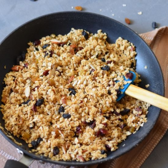 Stovetop Granola - Recipe photo by amritaroy