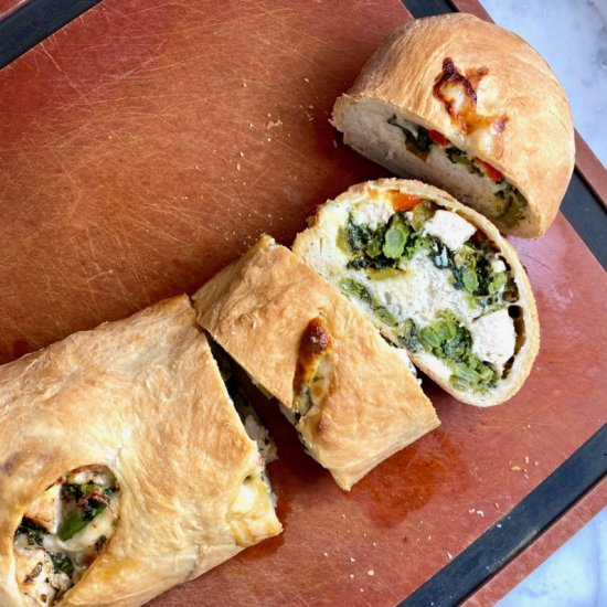 Game Day Stromboli - Recipe photo by thebrookcook.wordpress.com