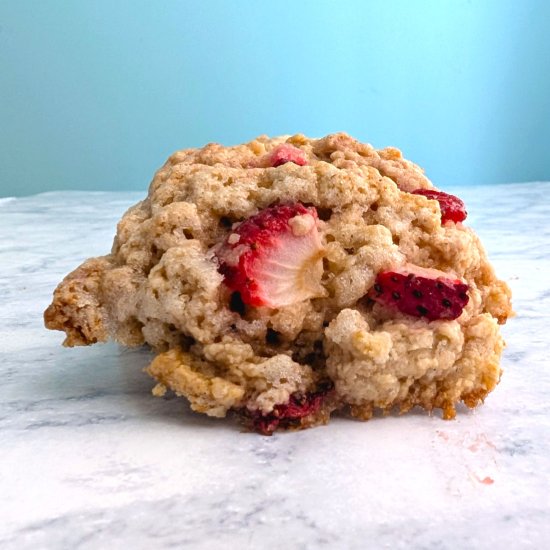 Strawberry and Cream Scones - Recipe photo by easyascookies