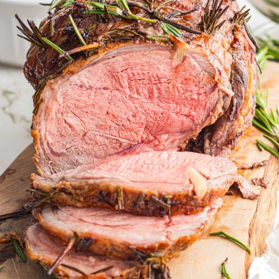 Roasted Boneless Leg of Lamb - Recipe photo by KyleeCooks