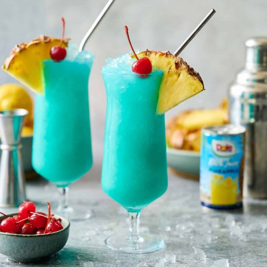 Blue Hawaii Mocktail - Recipe photo by thebiteshot