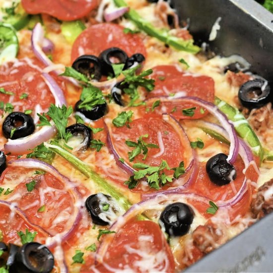 Keto Zucchini Pizza Casserole - Recipe photo by Foodie Love