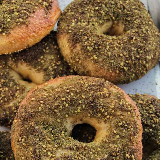 Za'atar Bagels (6 Ingredients) - Recipe photo by homebodyeats
