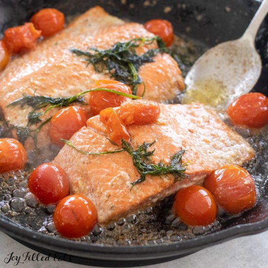 Butter Poached Salmon - Recipe photo by Joy Filled Eats