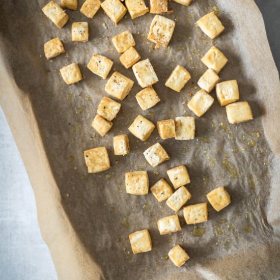 Easy Baked Tofu - Recipe photo by kitchenbluebird