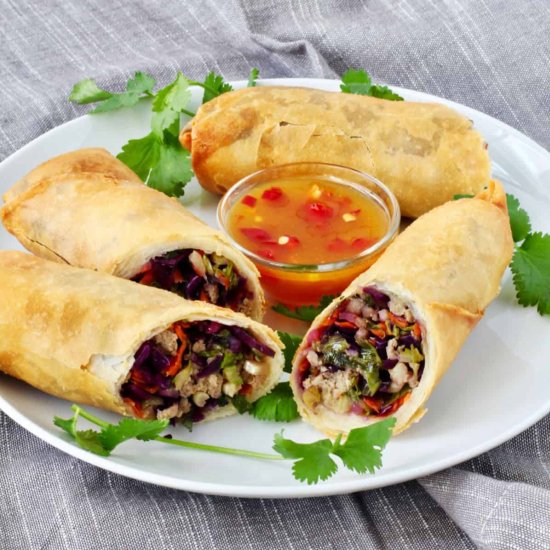 Pork and Cabbage Egg Rolls - Recipe photo by karenskitchenstories